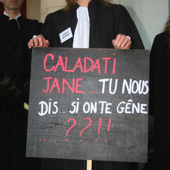 Grève et manif des avocats 23 oct. 2007