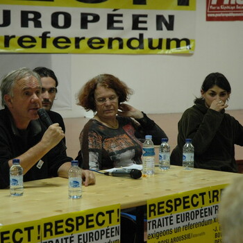 Meeting unitaire contre le traité 6 déc.2007 Montpellier