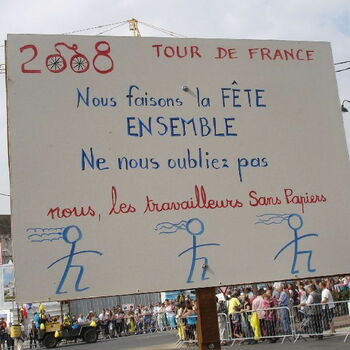 Sans-Papiers sur le Tour de France 2008