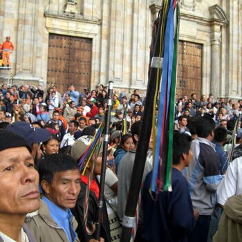 COLOMBIE marche des indiens nov.2008