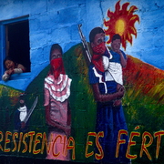 La Resistencia es fértil (168 visites) Caracole de Oventik lors des "rencontres entre Peuples du monde et les Zapatistes" en décembre 2006 La Resistencia es fértil