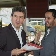 Jean -Luc Mélenchon à PSA Poissy