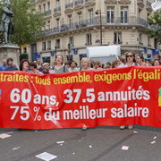 Manifestation à Paris pour la sauvegarde du régime retraite