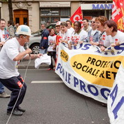 Manifestation à Paris pour la sauvegarde du régime retraite