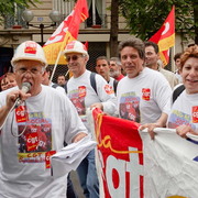 Manifestation à Paris pour la sauvegarde du régime retraite
