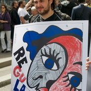 Pancarte (75 visites) D'ailleurs nous sommes d'ici, manifestation pour la régularisation des sans-papiers du 28 mai 2011 Pancarte