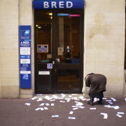 Blocage du centre-ville de Rouen le 26/01/2012