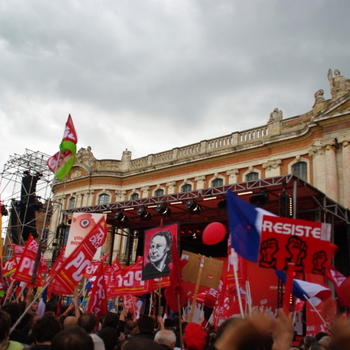 Meeting de Toulouse Melenchon Front de gauche