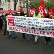 Banderole des Travailleurs sans papiers. (2)