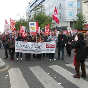 Banderole Front de Gauche.