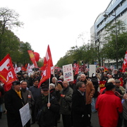 Manifestants.