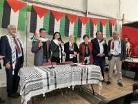 Inauguration du stand de la Mission Palestine en France